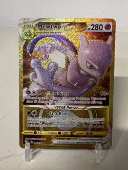 Pokemon Go Mewtwo VSTAR 086/078 Mint Rare - Image 1