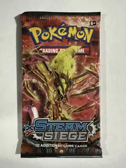 19.9g HEAVY XY Series Steam Siege Pokemon Booster Pack Factory Sealed Mint 2015 - Image 2