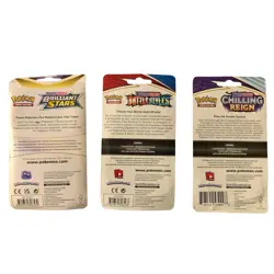 Pokemon TCG Variety Booster Pack Lot of 3 w/ Promo Cards & Coins Factory Sealed - Image 2