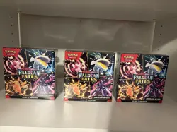 NEW - Lot Of 3 - Pokemon TCG Paldean Fates Booster Bundles Factory Sealed - Image 1