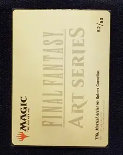 Tifa, Martial Artist Art Card (Gold-Stamped Planeswalker Symbol) 52/53 - Image 2