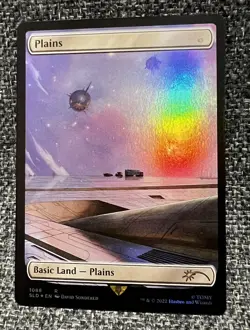 MTG Full Art Plains 1088 ✨FOIL✨- Transformers (SLD) Secret Lair - Image 1