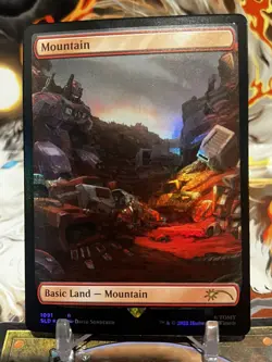 MTG | Mountain (1091) [Secret Lair Transformers] ✨ FOIL✨ - Image 1
