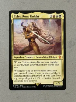 Celes, Rune Knight 1 Mythic Regular MTG Commander Final Fantasy FIC English - NM - Image 1