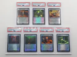 MTG Fallout Bobblehead Complete PIP Foil Set PSA 9 MINT w one PSA 8. Free Ship! - Image 1