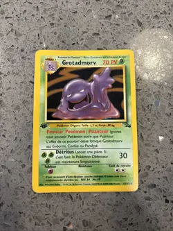 Pokemon Card - FRENCH 1st Edition Fossil Grotadmorv Muk 28/62 Rare - Image 1
