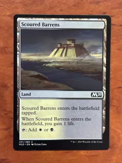Scoured Barrens MTG Magic the Gathering Card NM Near Mint M20 - Image 1