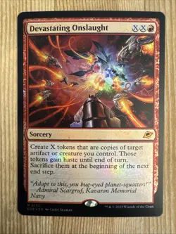 Devastating Onslaught - Foil EOE NM MTG - Image 1