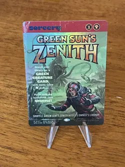 Green Sun's Zenith Borderless FOIL Special Guest Showcase Mtg Edge Of Eternities - Image 2