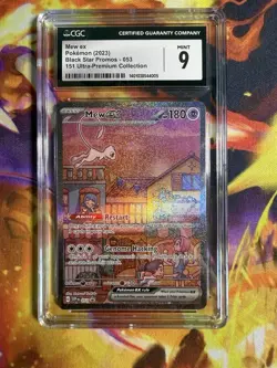 CGC 9 Mew ex 053 151 Ultra Premium Collection Promo - Pokemon Card - MINT - Image 1