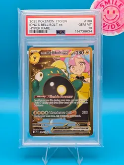 PSA 10 - 2025 Pokemon JTG EN, Iono's Bellibolt EX, Hyper Rare - Image 1