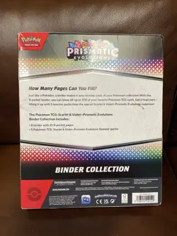 Pokemon TCG Scarlet & Violet Prismatic Evolutions Binder Collection Sealed - Image 2