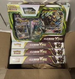 Pokemon TCG Kleavor VSTAR Premium Collection Box, LOT OF 4, New And Sealed! - Image 1