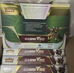 Pokemon TCG Kleavor VSTAR Premium Collection Box, LOT OF 4, New And Sealed! - Image 2