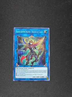 Yugioh Black Luster Soldier - Soldier of Chaos BLHR-EN046 Secret Rare 1st Ed NM - Image 1