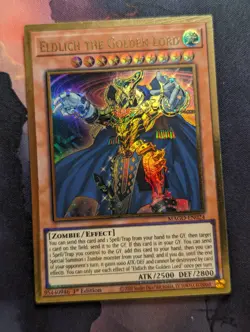 Yugioh Eldlich the Golden Lord MAGO-EN024 Premium Gold Rare 1st Edition NM - Image 1