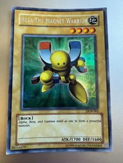 🔥YUGIOH • BETA THE MAGNET WARRIOR • PRISMATIC SECRET RARE • DOR-002 • MP🔥 - Image 1