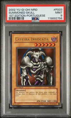 2002 YU-GI-OH! MRD-METAL RAIDERS #P003 SUMMONED SKULL 1ST EDITION-PORTUGUESE - Image 1