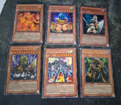Yugioh Card Lot: Infernal Flame, Invader, Flying Fortress, Slate Warrior - Image 1