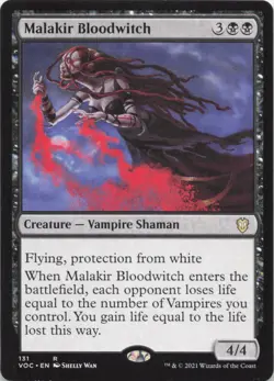 Malakir Bloodwitch R Commander: Innistrad: Crimson Vow 131 LP - Image 1