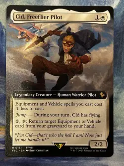 Commander: FINAL FANTASY #131 Cid, Freeflier Pilot (Extended Art) - Image 1