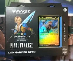 SEALED! Magic The Gathering Final Fantasy X Commander Deck Counter Blitz Tidus - Image 1