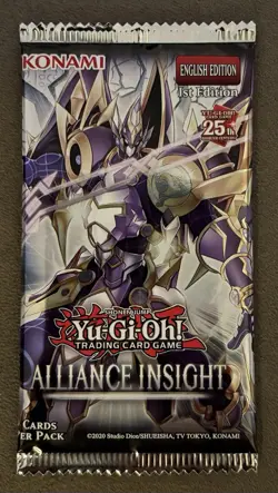 Yu-Gi-Oh! Alliance Insight Booster Pack 1st Edition - Factory Sealed - Image 1