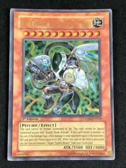 YUGIOH HYPER PSYCHIC BLASTER/ ASSAULT MODE CRMS-EN020 1ST ULTRA PLAY/WEAR - Image 1