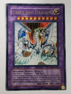Yu-Gi-Oh! Cyber End Dragon CRV-EN039 Ultra Rare 1st Edition MP - Image 1
