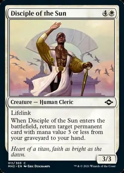 Disciple of the Sun - Near Mint MTG Modern Horizons 2 - Image 1