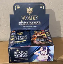 Gamer Supps V Card: Rising Stars 1st Edition Booster Box VCard, No Plastic Wrap - Image 1