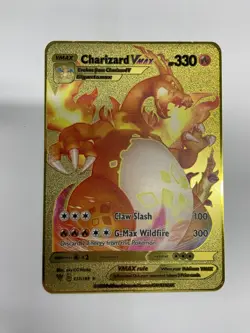 Charizard VMAX Gold Metal Pokemon Card-Collectible Gift Display！ - Image 3
