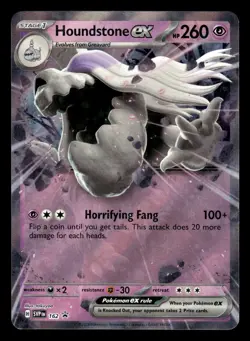 Houndstone ex SVP 162 Double Rare Black Star Promo Pokemon Card - Image 1