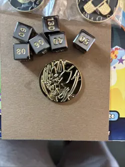Zamazenta Gold Plated Pokemon Coin With Poison And Damage Coins - Pokemon TCG - Image 2
