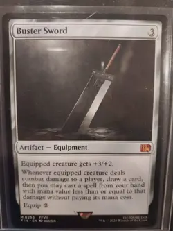 Buster Sword from Final Fantasy (FIN) - Number 255 - Near Mint Normal - Brand Ne - Image 1