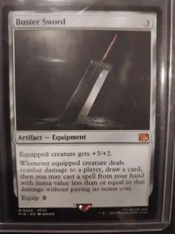 Buster Sword from Final Fantasy (FIN) - Number 255 - Near Mint Normal - Brand Ne - Image 2