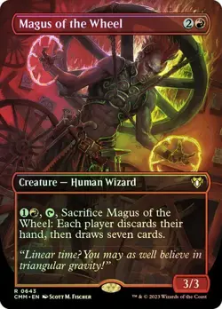 Magus of the Wheel FOIL BORDERLESS - 0643 - Rare- Commander Masters CMM MTG - Image 1