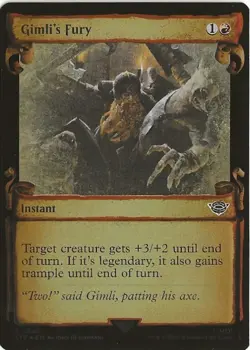 Gimli's Fury 582 Common MTG Lord of the Rings Tales of Middle Earth NM/MT - Image 1