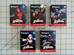 SDCC 2025 Magic The Gathering Spider-Man Complete Welcome Deck Set (5) - Image 1