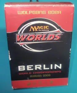 Wolfgang Eder August 2003 Berlin World Championship Deck Goblin Bid MTG Magic - Image 1