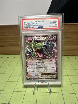 PSA 10 Gem Mint Rayquaza EX 123/XY-P Corocoro Promo 2015 Japanese Card Graded - Image 1
