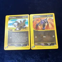 Houndour 87/147 Aquapolis Expedition 113/165 Pokemon E Series Cards 2 Lot - Image 1