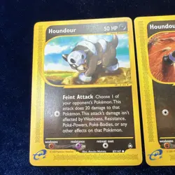 Houndour 87/147 Aquapolis Expedition 113/165 Pokemon E Series Cards 2 Lot - Image 2