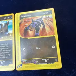 Houndour 87/147 Aquapolis Expedition 113/165 Pokemon E Series Cards 2 Lot - Image 3