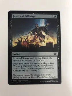 Fanatical Offering Foil MTG Magic the Gathering Card NM Near Mint LCI - Image 1