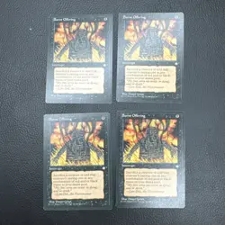 Magic the Gathering MTG Burnt Offering Play Set Of 4 Cards - Image 1