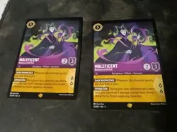 Maleficent Mistress Of All Evil Lot Of 2 Cards Disney Lorcana - Image 1