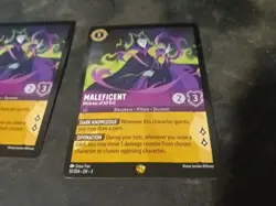 Maleficent Mistress Of All Evil Lot Of 2 Cards Disney Lorcana - Image 2