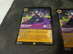 Maleficent Mistress Of All Evil Lot Of 2 Cards Disney Lorcana - Image 3