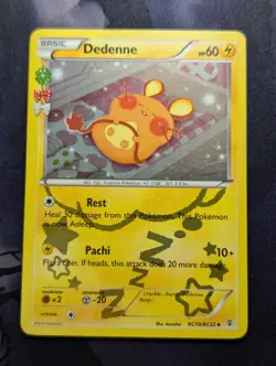 Pokemon Dedenne RC10/RC32 Holo Radiant Card - VLP - Image 1